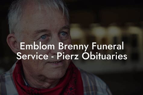 Friday, December 8, 2023. 4:00 - 7:00 pm (Central time) Emblom Brenny Funeral Service-Pierz. 228 Main St. North, Pierz, MN 56364. Text Directions. Plant Trees. Delroy John Winscher, 81-year-old resident of Buckman, MN, passed away Monday, December 4th at the Gardens in Foley. A celebration of Delroy's life will be held on Friday, Dece... 